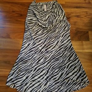 Sleeveless knit double layer cowelneck  blouse